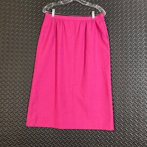 Vintage Pendleton Country Sophisticates Hot Pink Midi‎ Skirt Women's Size 12